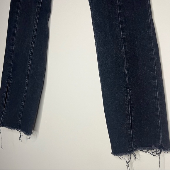 A+F The Skinny High Rise Curve Love Edgy Goth Split Hem Jeans - Picture 4 of 9